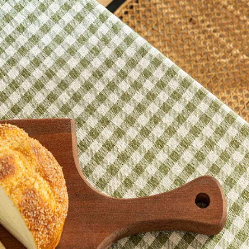 Toalha de mesa xadrez cozinha, casamento, toalha de mesa de férias decoração, toalha de mesa geométrica de piquenique de algodão boêmio ao ar livre
