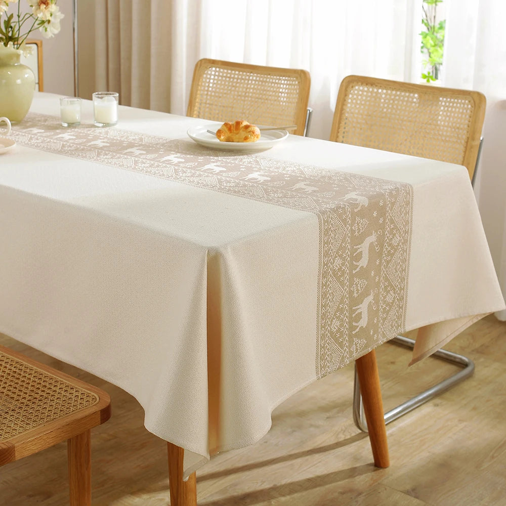 Battilo vintage retângulo toalha de mesa de linho capa de mesa à prova dwaterproof água resistente a manchas para mesa de jantar decoração da cozinha