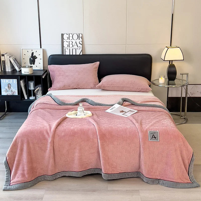 Cobertor de Veludo Coral Elegância - Casa Ornato