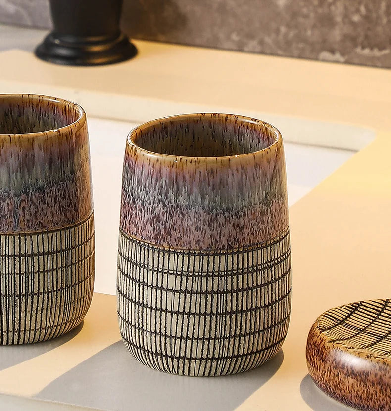 Conjunto Clássico de Banheiro em Cerâmica Vintage – 4 Peças - Casa Ornato