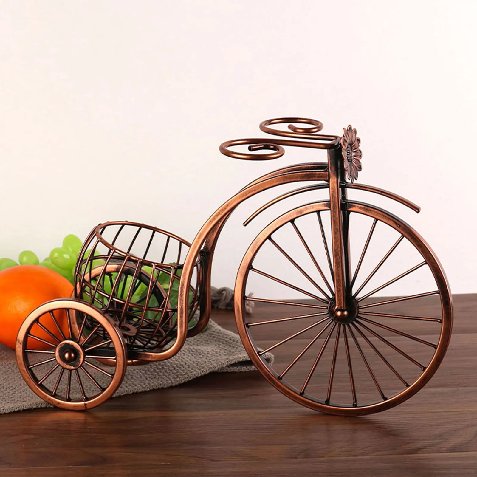 VintagePedal - Rack de Vinho Vintage em Metal - Casa Ornato