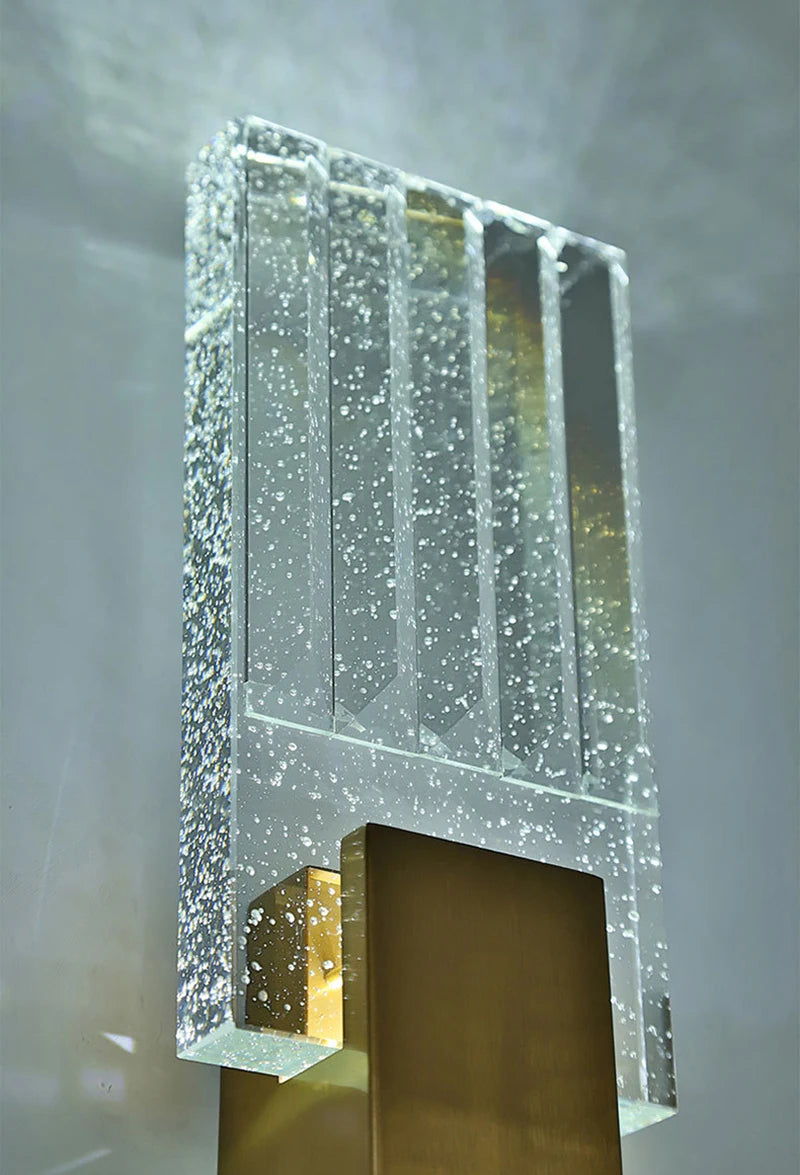 Bolha de cristal lâmpadas parede moderna iluminação led ouro arandelas parede interior sala estar fundo tv quarto corredor decoração casa lustre