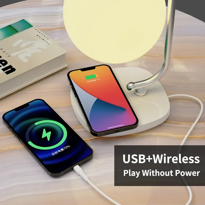 Luzerno Essence - Luminária de Mesa com Carregamento por Indução - Casa Ornato