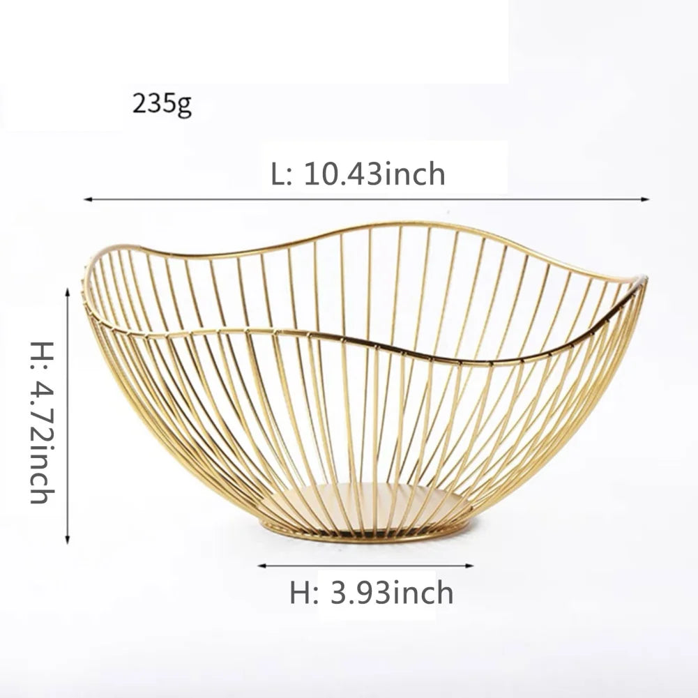 Cesta De Frutas De Ferro Oco, Tigela De Lavagem, Fruteira, Cesta De Armazenamento, Sala De Estar, Mesa De Centro, Lanche, Net, Vermelho