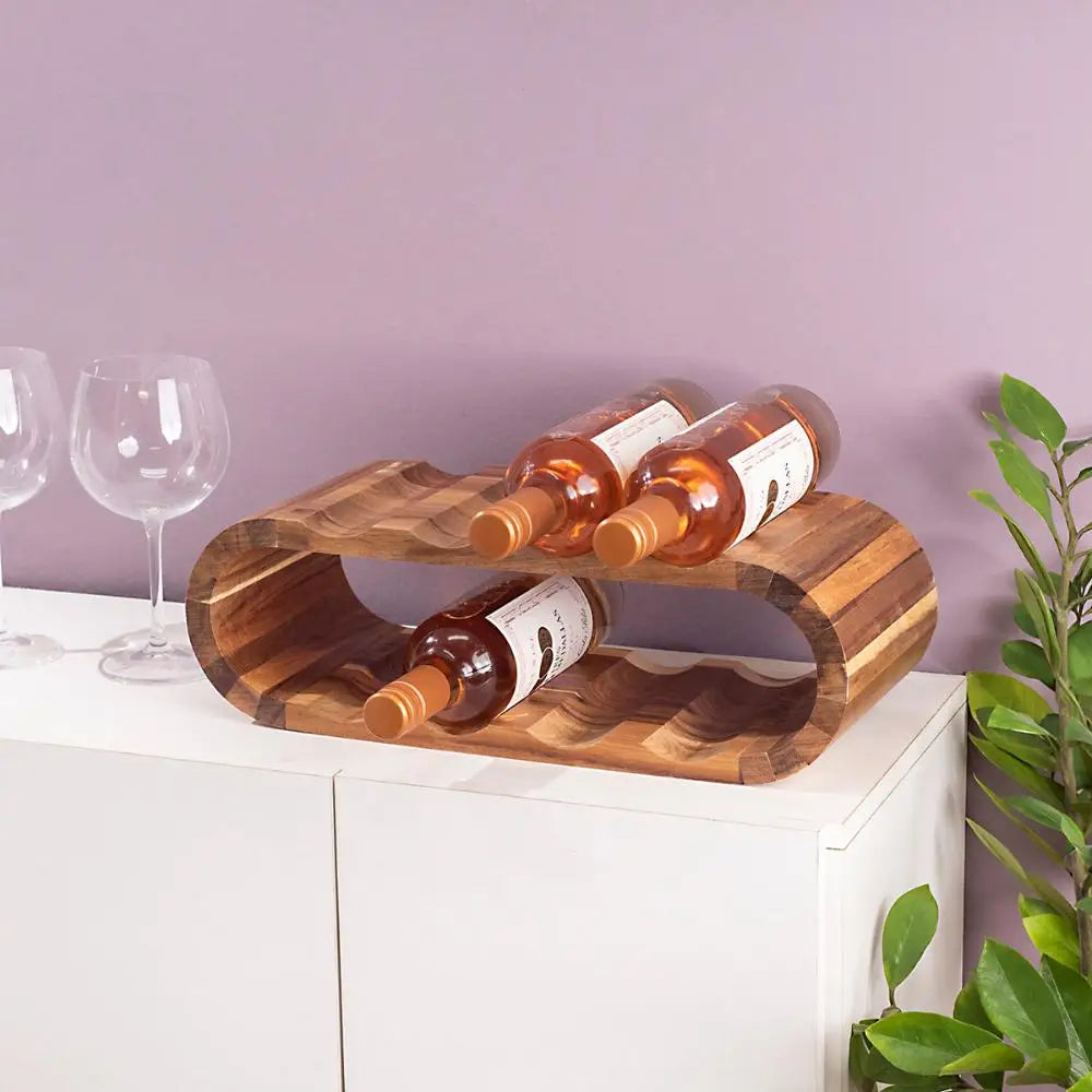 Suporte 8 garrafas de vinho - oikos