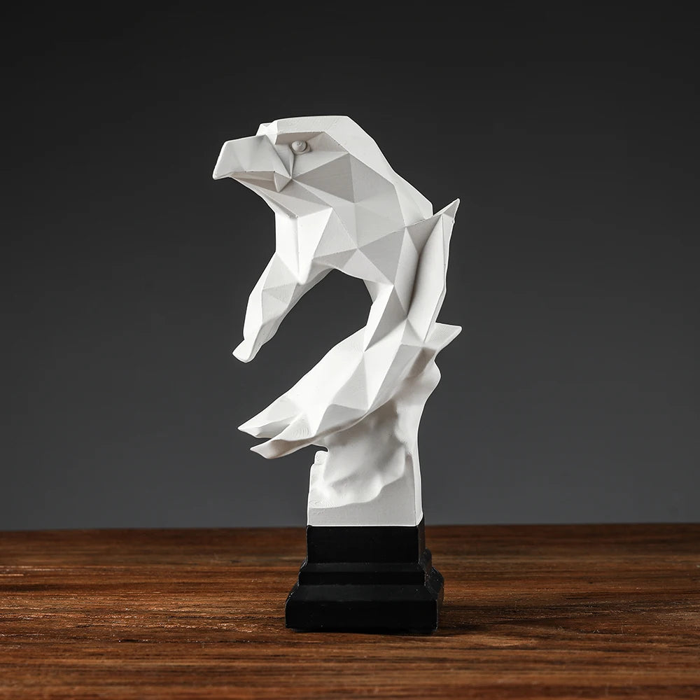 Altair Eagle - Escultura Águia Branca 3D - Casa Ornato