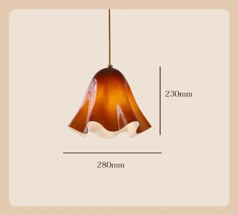 Lustre de vidro vintage francês-lâmpada de cabeceira criativa colorida para quarto-luz retrô de passagem para corredor e entrada