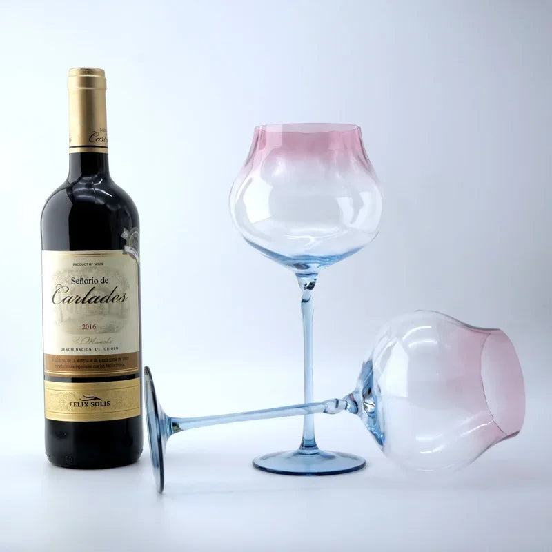 Taças de Vinho Tinto de Cristal com Gradiente - 750ml - Casa Ornato