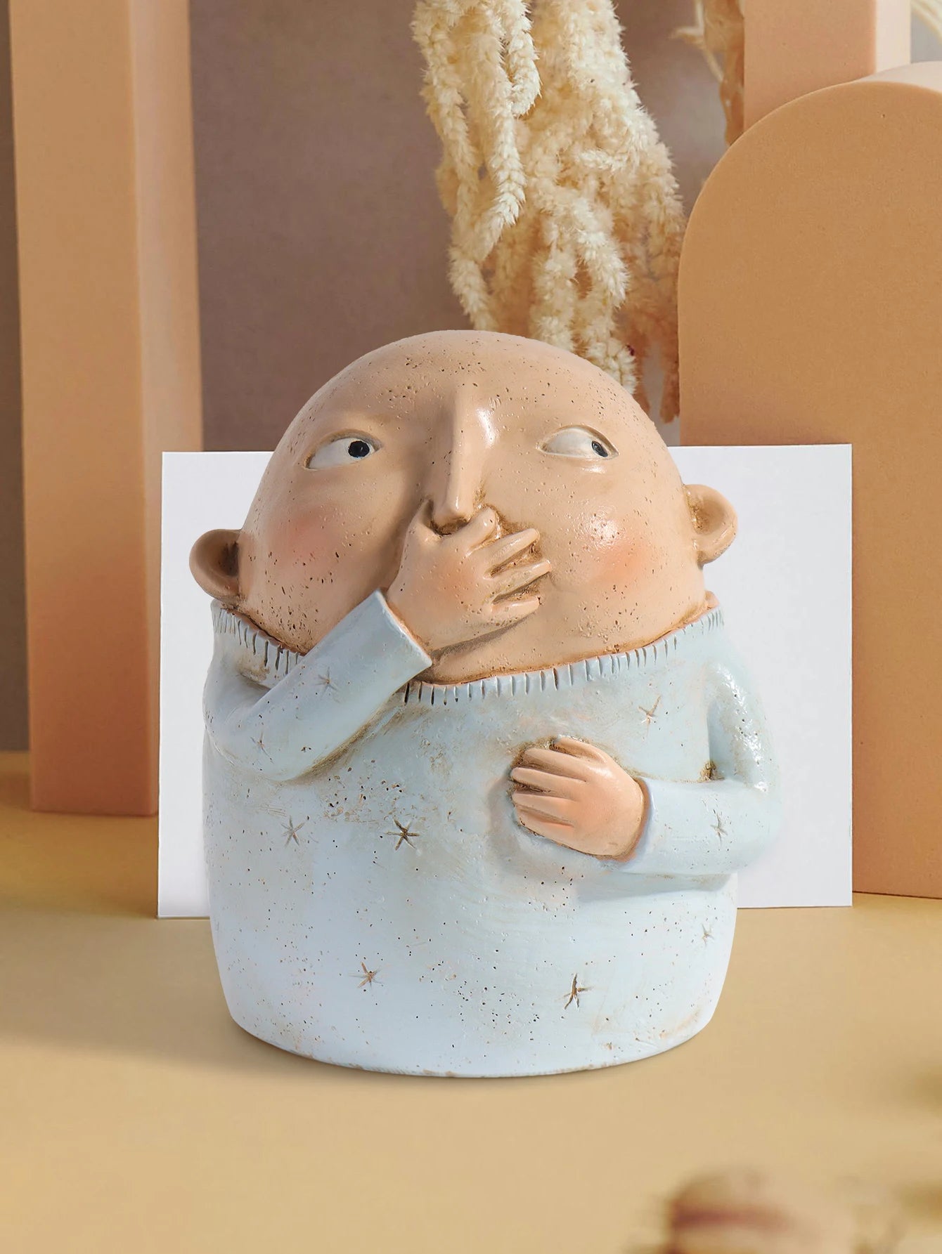 Estátua de estatueta caprichosa, decoração de escultura de estatueta de resina, estatueta decorativa de casa para quarto, sala de estar e entrada