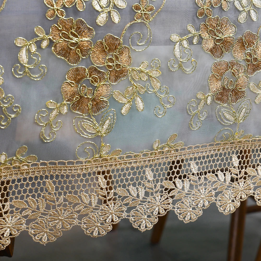 Battilo-Toalha De Mesa De Renda Bordada Retangular, Cobertura De Mesa De Luxo, Toalhas De Mesa De Café, Mesas De Jantar, Casa, Decoração De Casamento