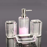 Conjunto Crystal Bath de Acessórios de Banheiro - Casa Ornato