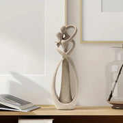 Escultura Abstrata de Casal em Resina - Casa Ornato