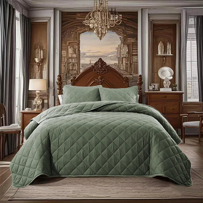 Colcha Acolchoada Luxuosa de Dupla Face - Casa Ornato