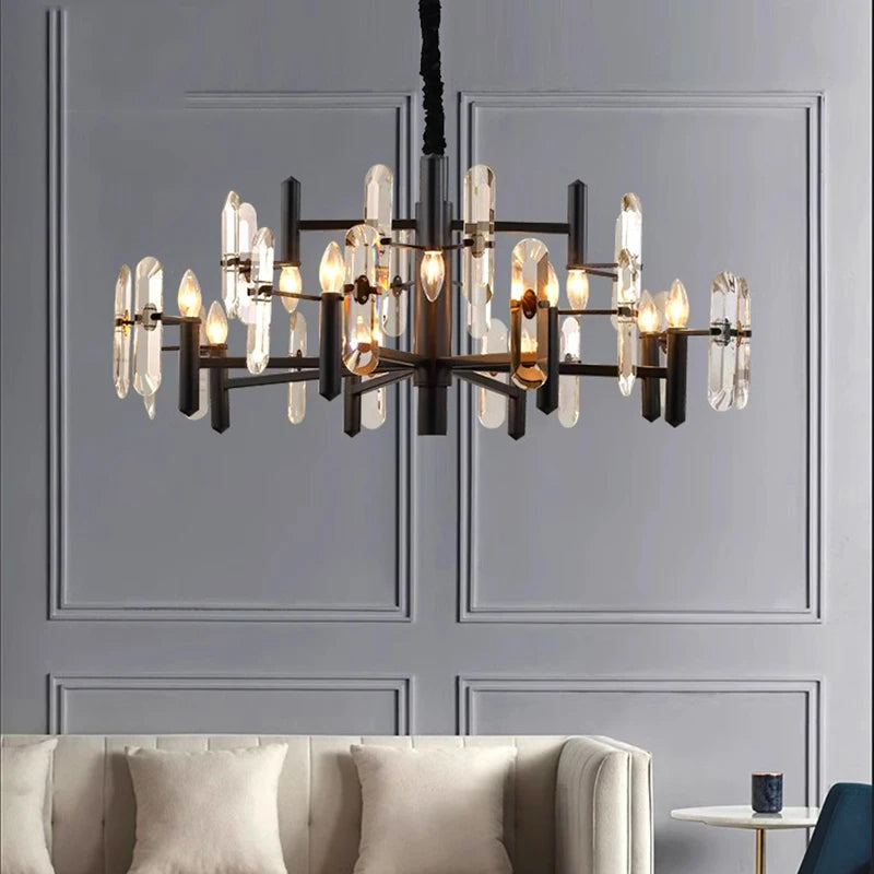 Decoração Home Luzes Pingente, Luxo Cristal, Sala Lustre, Sala de jantar Lâmpada, Luz de teto, Iluminação Interior