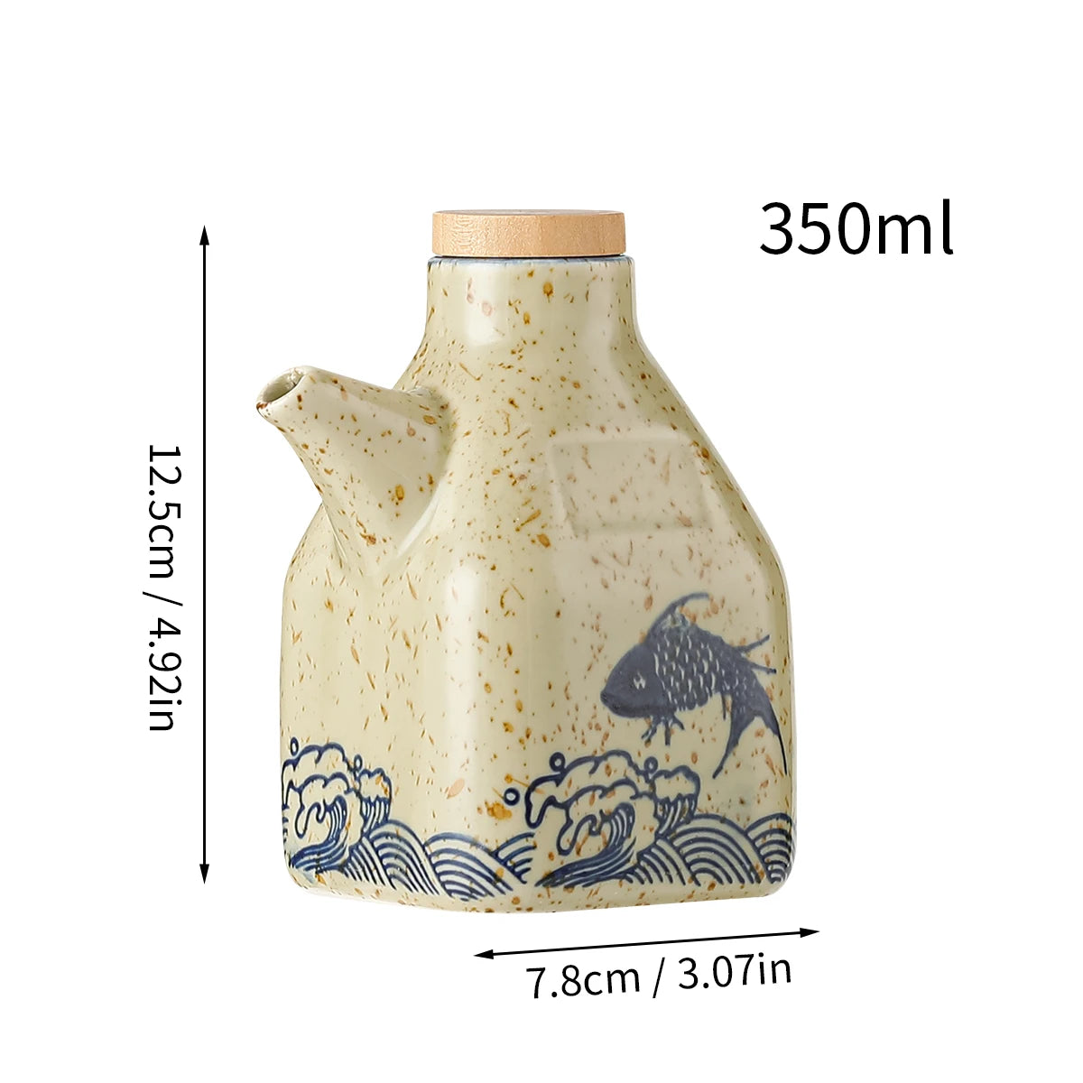 Garrafa de Cerâmica Retro para Temperos - Grande Capacidade - Casa Ornato