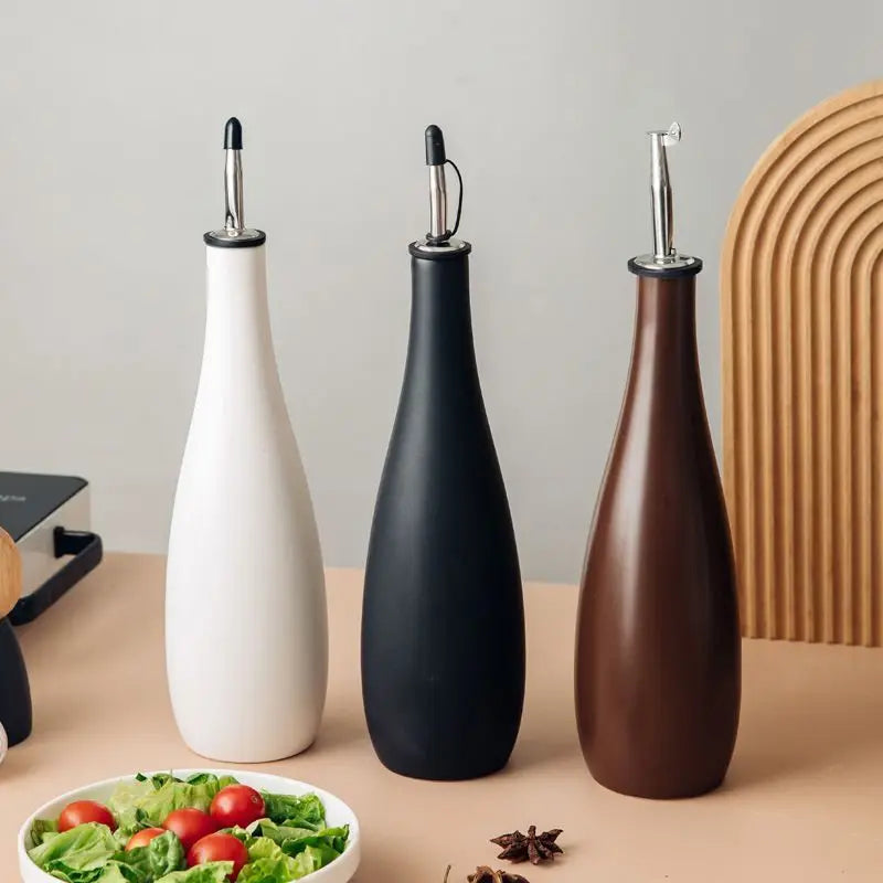 Garrafa de Cerâmica para Óleo e Molhos - Casa Ornato