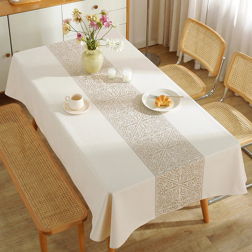 Battilo vintage retângulo toalha de mesa de linho capa de mesa à prova dwaterproof água resistente a manchas para mesa de jantar decoração da cozinha
