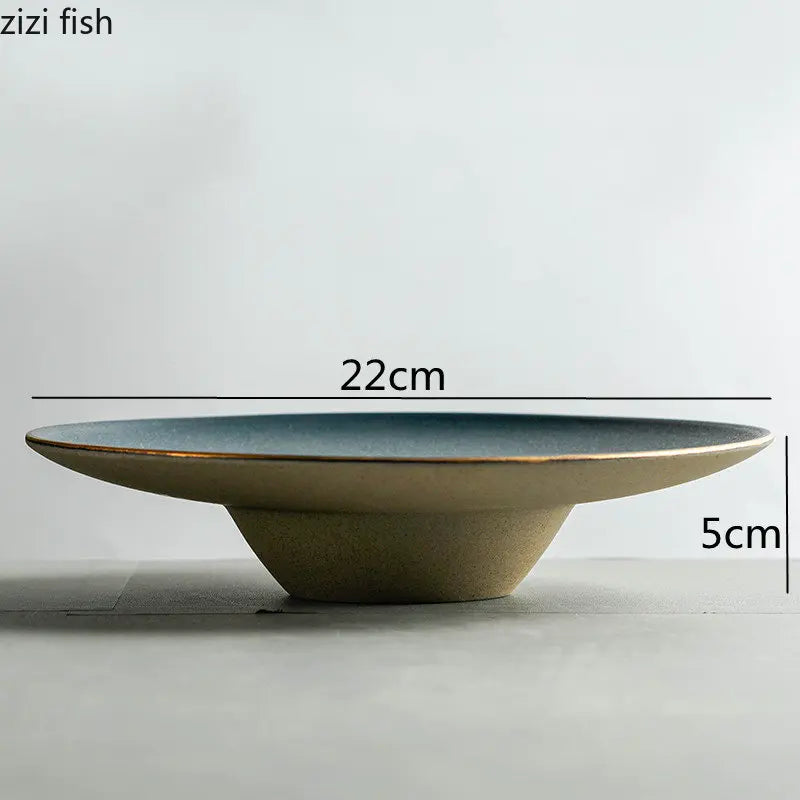 Chapéu de palha cerâmica placa de jantar prato de sopa prato de macarrão pratos ocidentais servindo pratos sobremesa tigela prato de frutas salada bandeja lanche