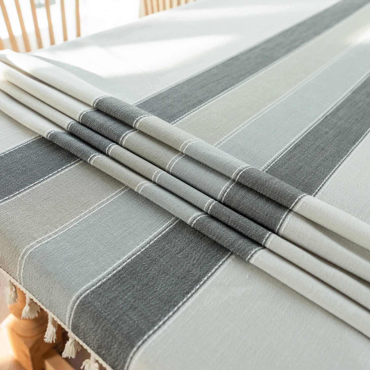 Toalha de mesa retangular redonda de linho batilo, toalha de mesa à prova d'água para jantar, mesa de café, cozinha, decoração de sala