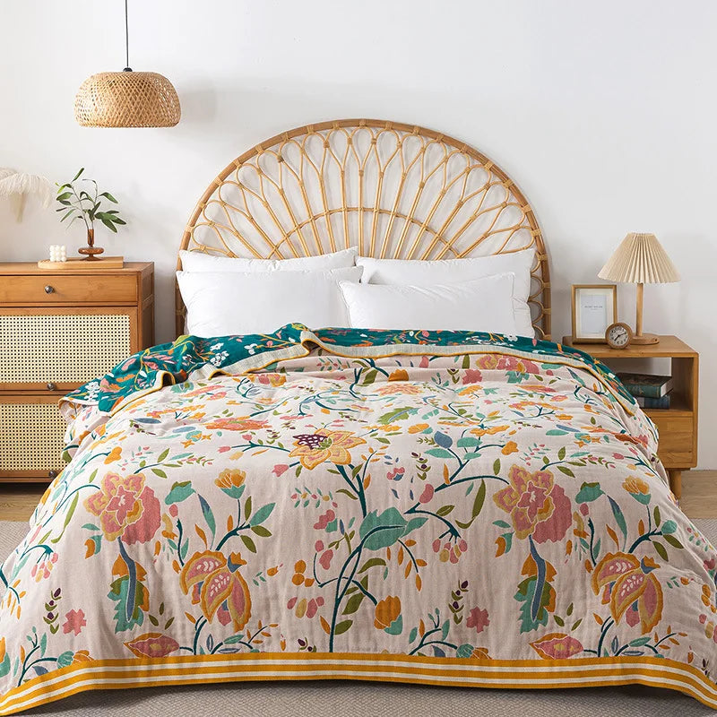 Europeu macio sofá cobertor colcha boho sofá toalha verão cobertor lance 100% algodão folha de cama dupla capa legal colcha