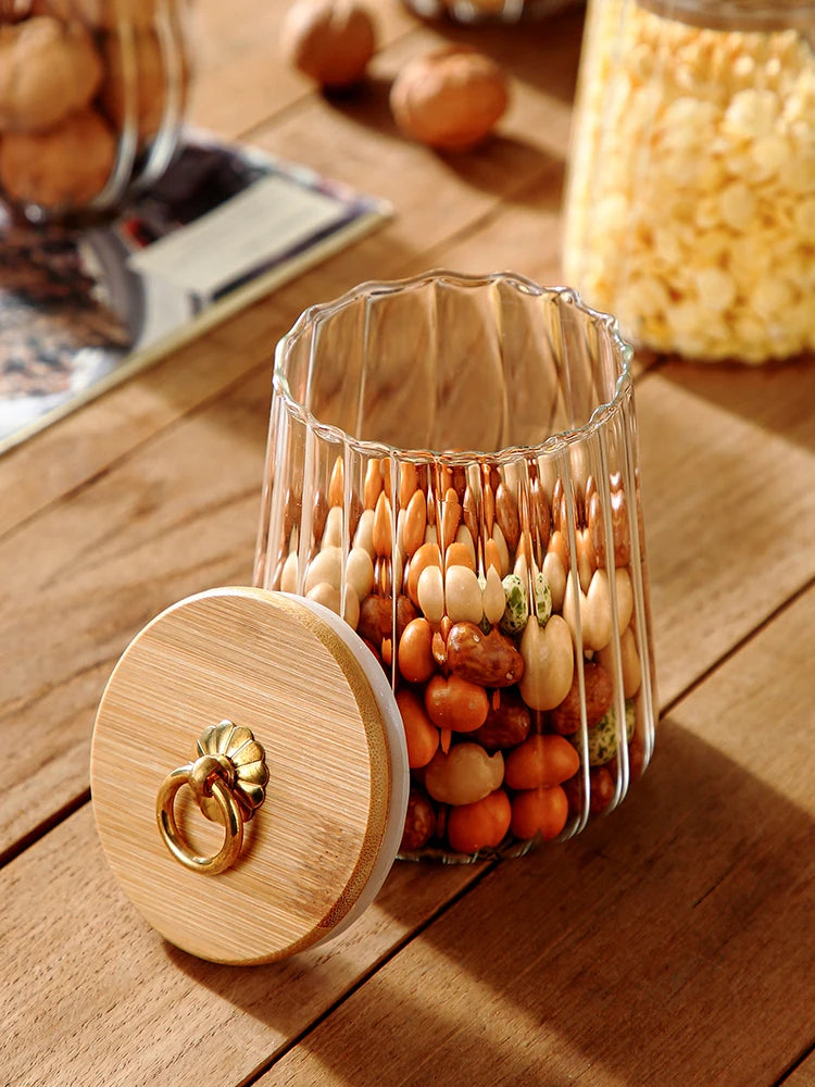 Frasco de Vidro Elegante 750ml para Armazenamento - Casa Ornato