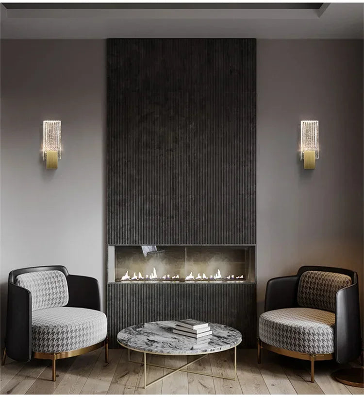 Simples e moderno lâmpada de parede vidro criativo estudo quarto cama luz luxo decoração corredor sala estar fundo parede luzes led