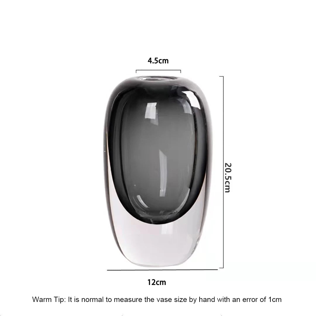 Vaso de vidro transparente flor de cristal vaso hidropônico moderno interior decoração da sala vasos decorativos para sala estar decoração mesa