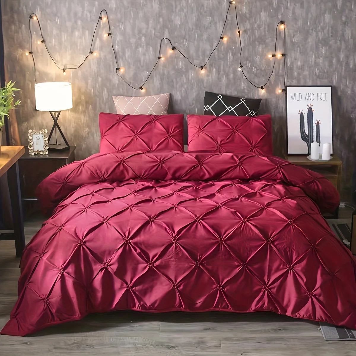 Conjunto Edredom Trama Floral – 3 Peças - Casa Ornato