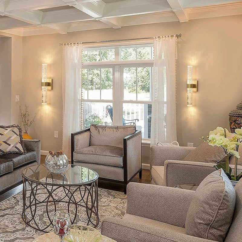 Bolha de cristal lâmpadas parede moderna iluminação led ouro arandelas parede interior sala estar fundo tv quarto corredor decoração casa lustre