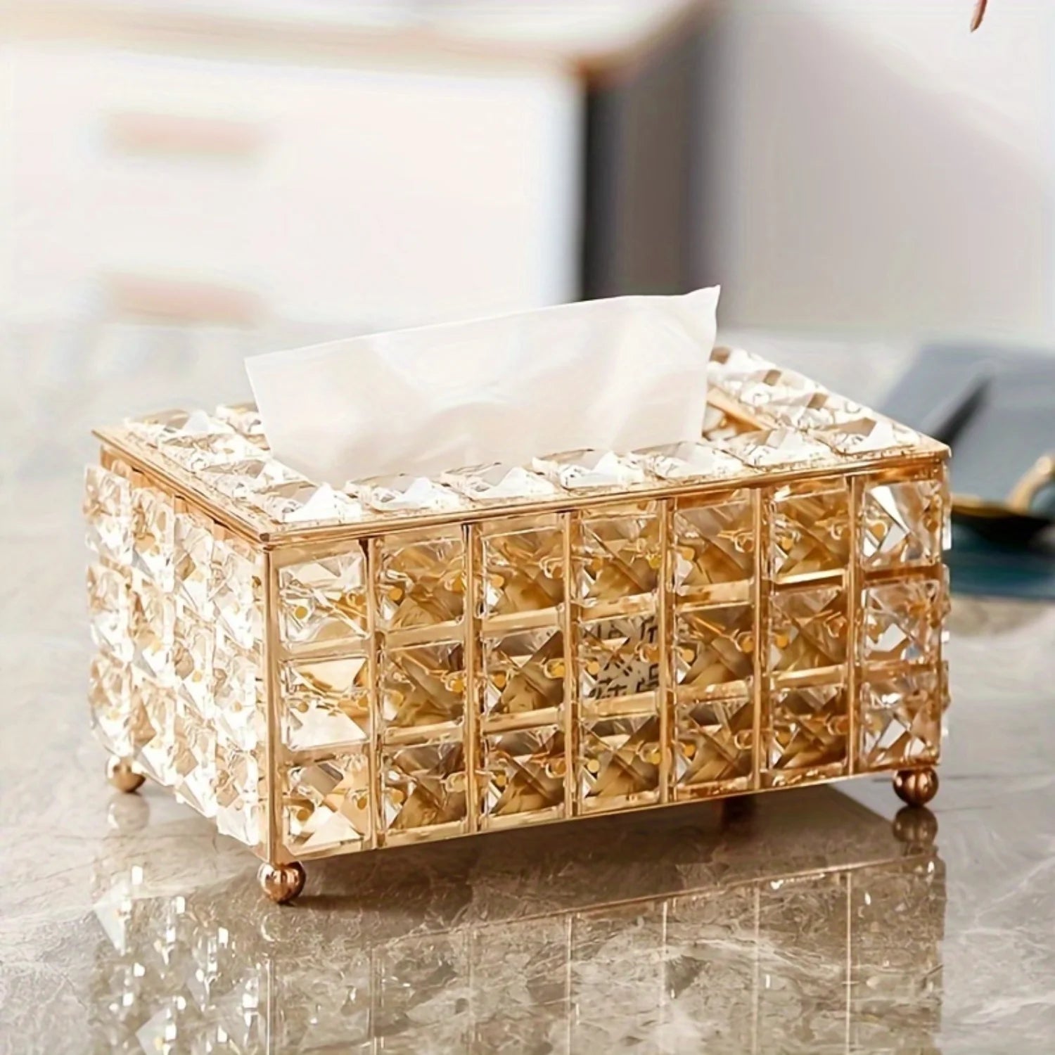 Véllare Prestige – Caixa Porta-Lenços Luxuosa para Decoração - Casa Ornato