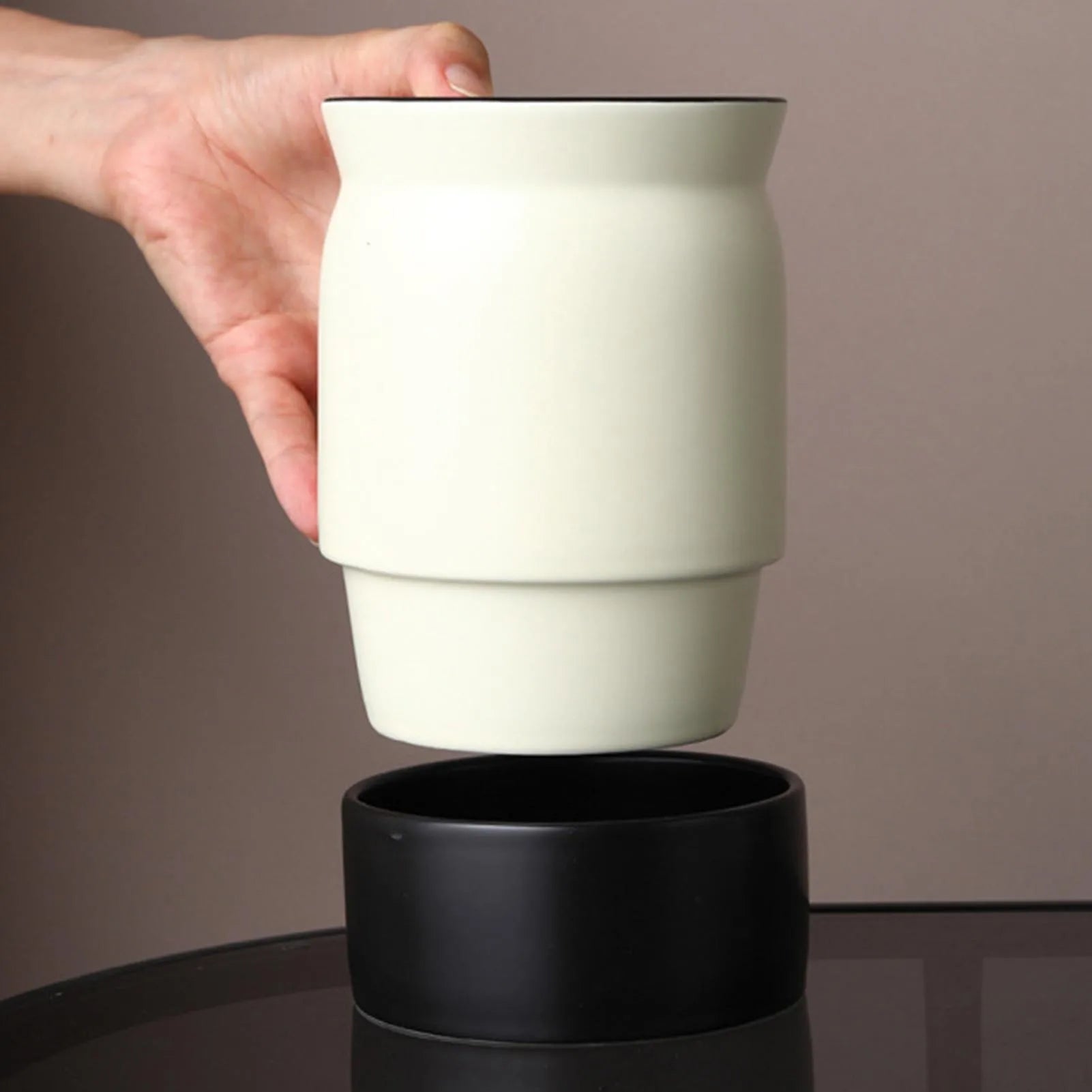 Suporte De Talheres De Cerâmica Com Dreno Hole Design, Talheres Organizador, Adequado Para Piqueniques Ao Ar Livre