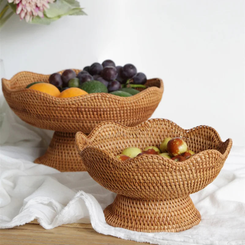 Cestas Decorativas de Vime para Frutas - Casa Ornato