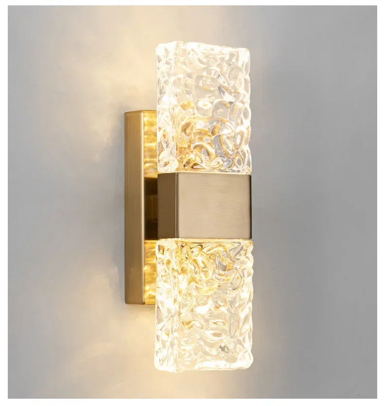 Simples e moderno lâmpada de parede vidro criativo estudo quarto cama luz luxo decoração corredor sala estar fundo parede luzes led