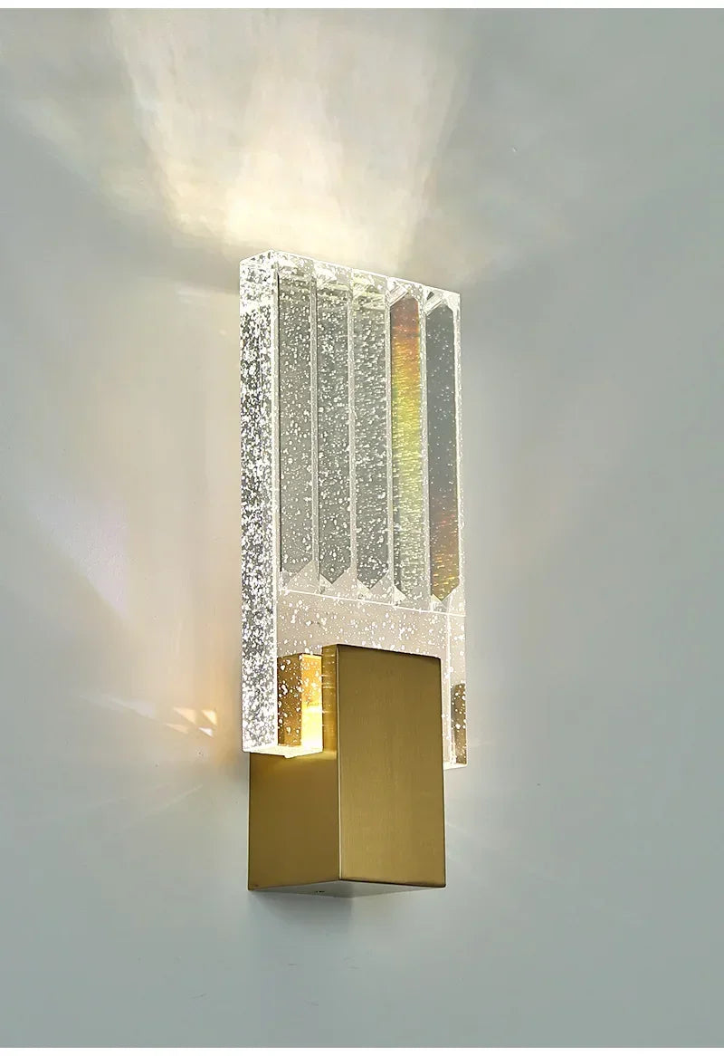 Simples e moderno lâmpada de parede vidro criativo estudo quarto cama luz luxo decoração corredor sala estar fundo parede luzes led
