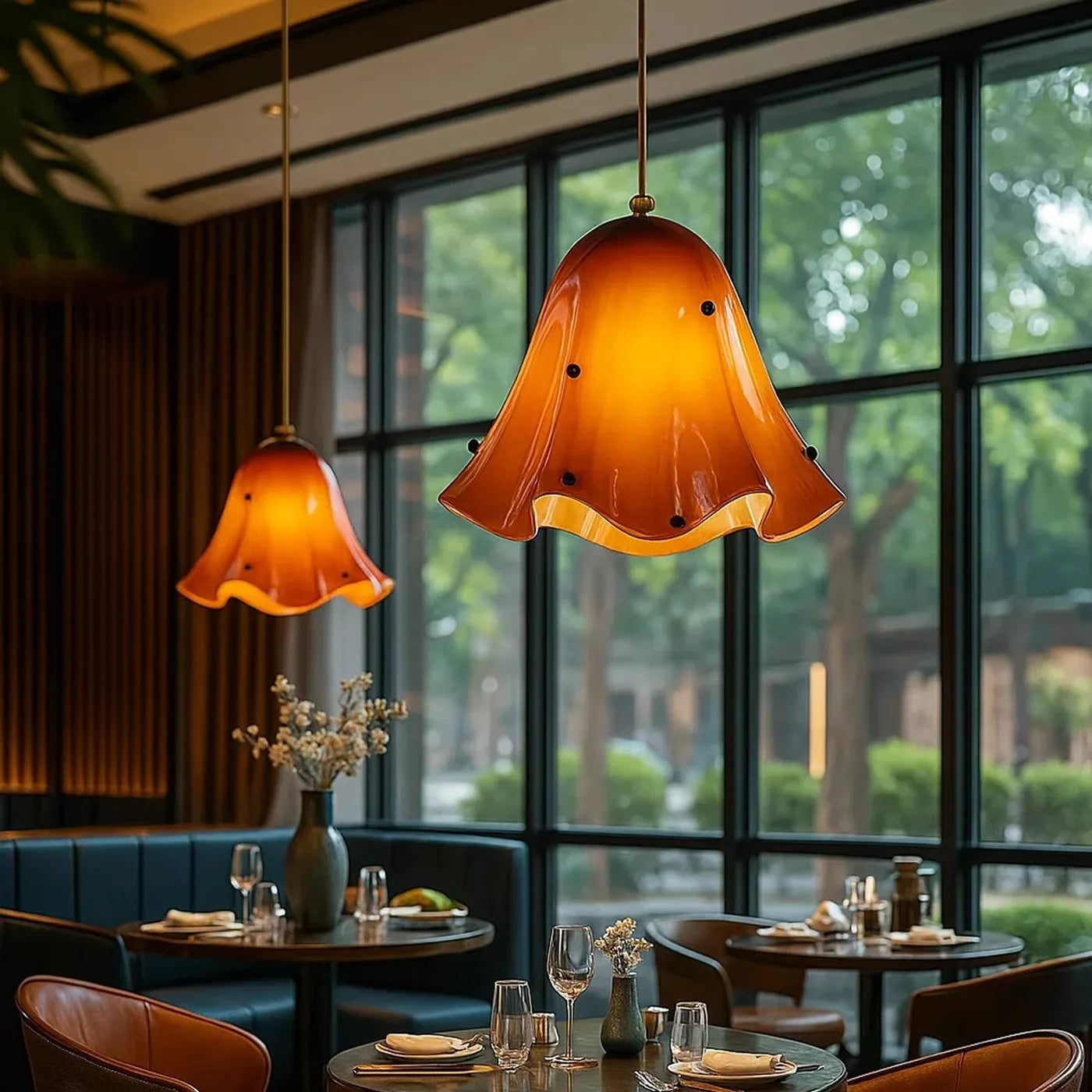 Lustre de vidro vintage francês-lâmpada de cabeceira criativa colorida para quarto-luz retrô de passagem para corredor e entrada