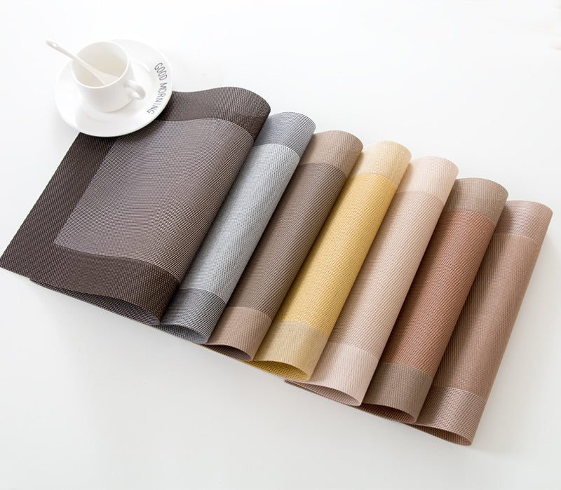 4/6 pçs conjunto de tapete de mesa antiderrapante tigela almofada coaster conjunto lavável pvc mesa de jantar placemats modernos acessórios de decoração para casa