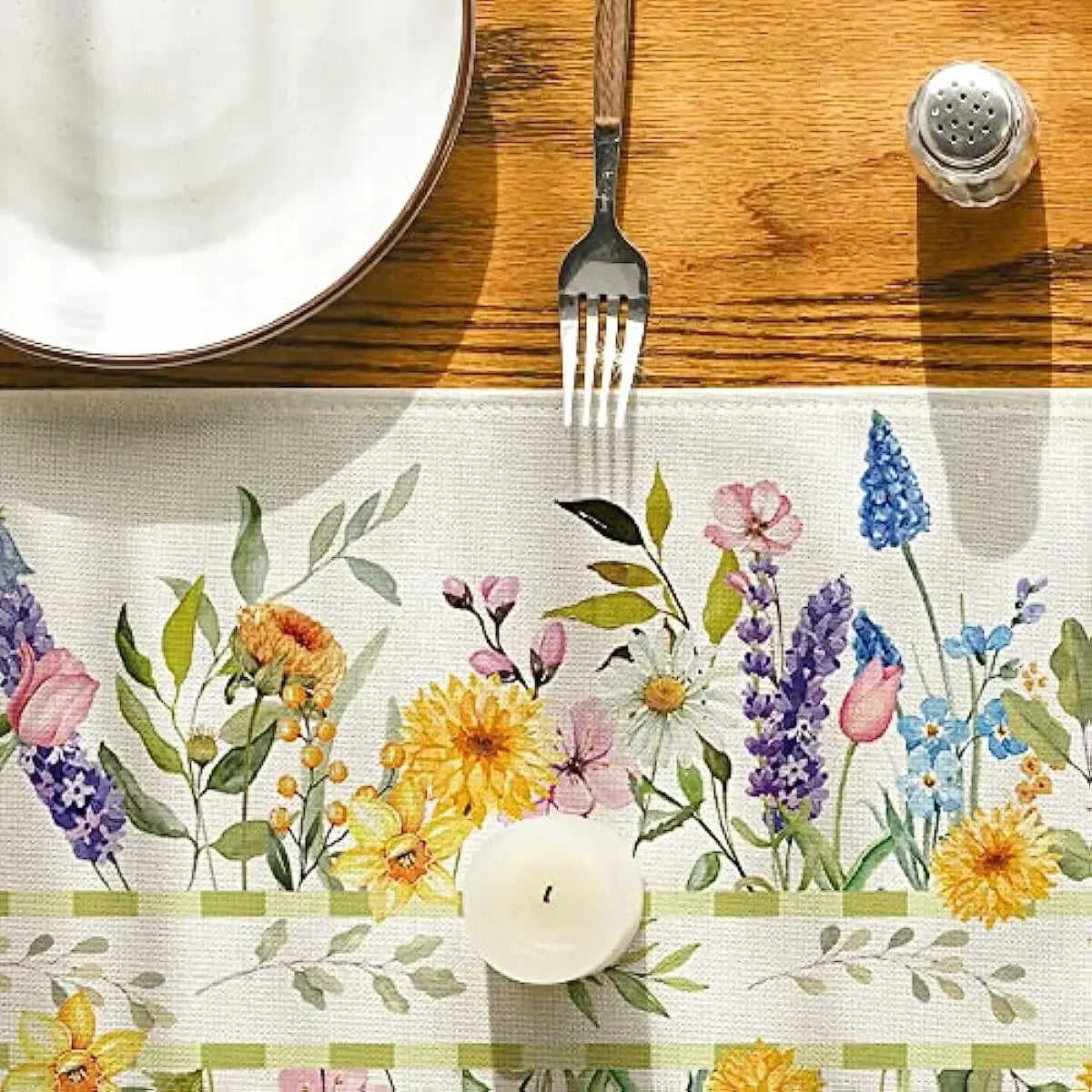 1pc flor flores tulipa verão mesa runner13 "x 72" seasonawedding férias cozinha mesa de jantar decoração, festa em casa indoordecor