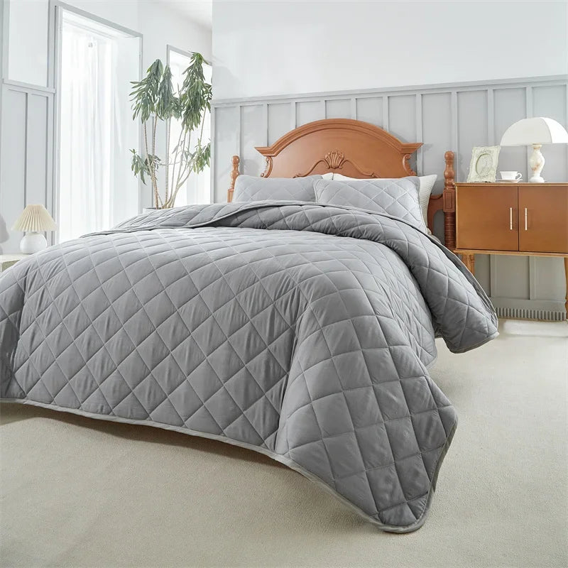 Colcha Acolchoada Luxuosa de Dupla Face - Casa Ornato