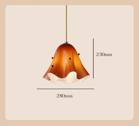 Lustre de vidro vintage francês-lâmpada de cabeceira criativa colorida para quarto-luz retrô de passagem para corredor e entrada