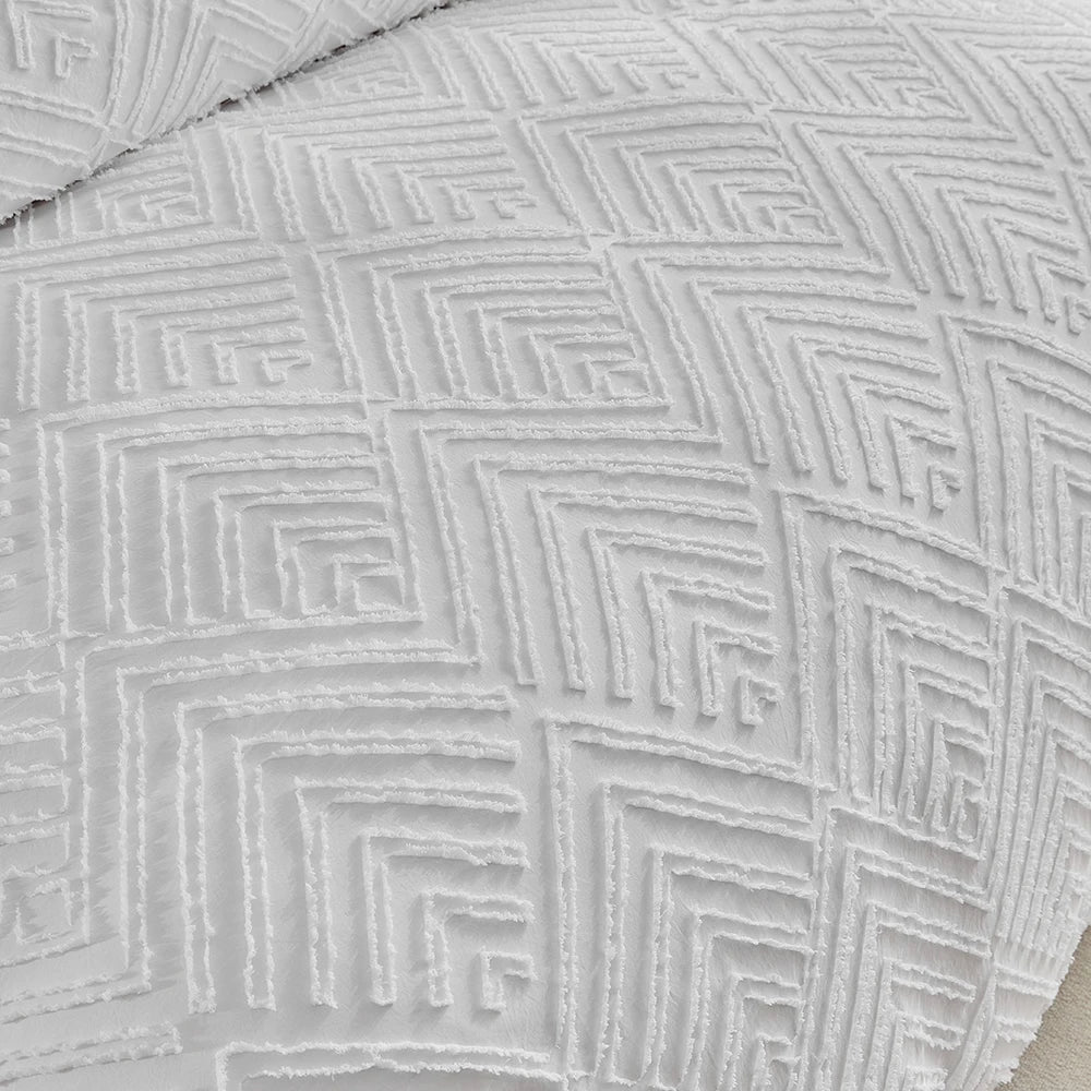 Elegância Textural: Conjunto de Edredom e Fronhas - Casa Ornato