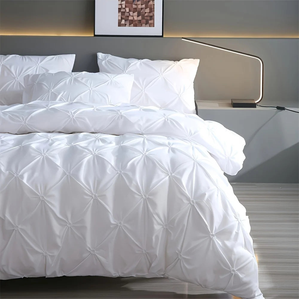 Conjunto Edredom Trama Floral – 3 Peças - Casa Ornato