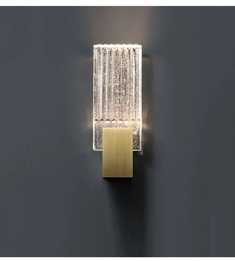Simples e moderno lâmpada de parede vidro criativo estudo quarto cama luz luxo decoração corredor sala estar fundo parede luzes led