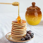 Frasco Cerâmico de Mel com Dipper e Tampa Elegante - Casa Ornato