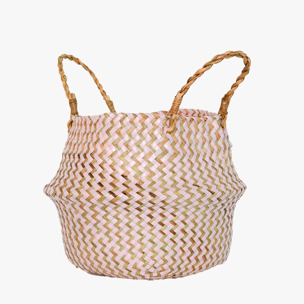 Cesta de Vime Artesanal Boho Elegance - Casa Ornato