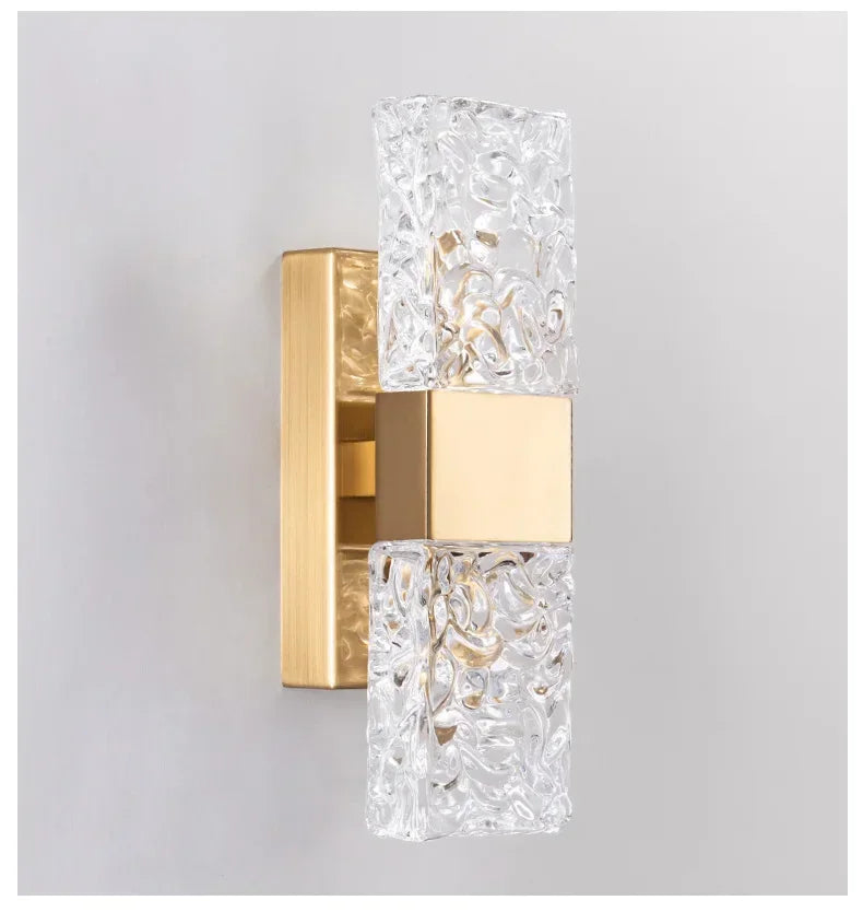 Simples e moderno lâmpada de parede vidro criativo estudo quarto cama luz luxo decoração corredor sala estar fundo parede luzes led