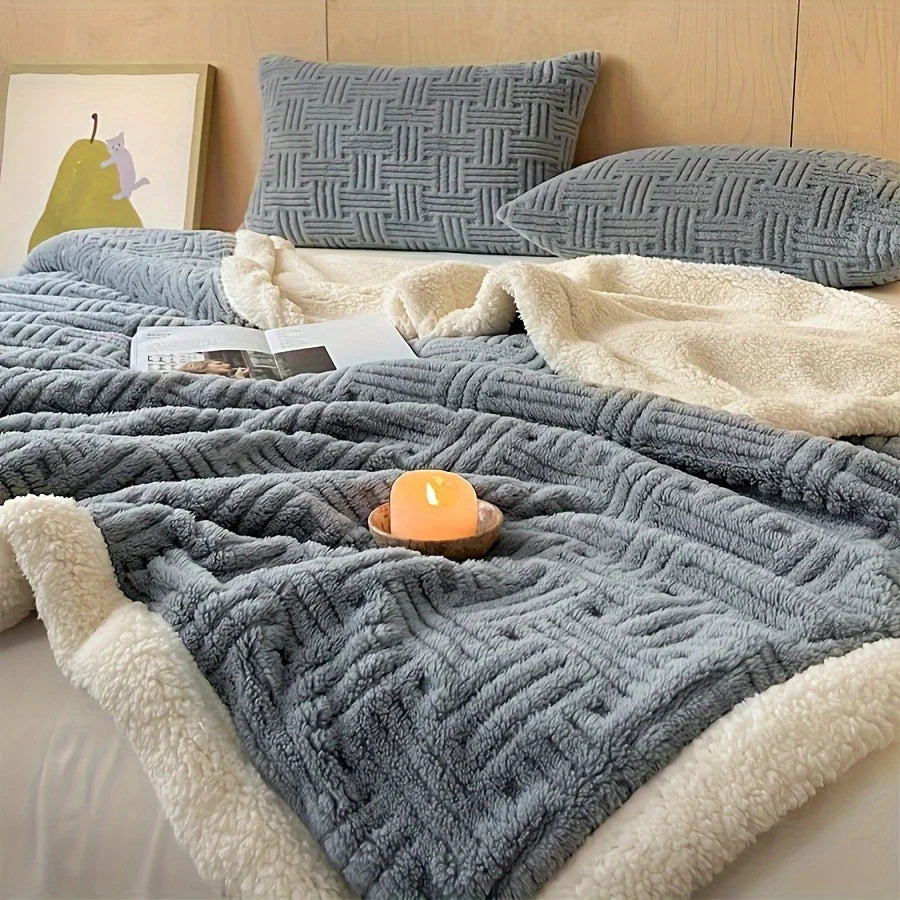 Cobertor Duplo de Luxo Vintage em Plush - Casa Ornato