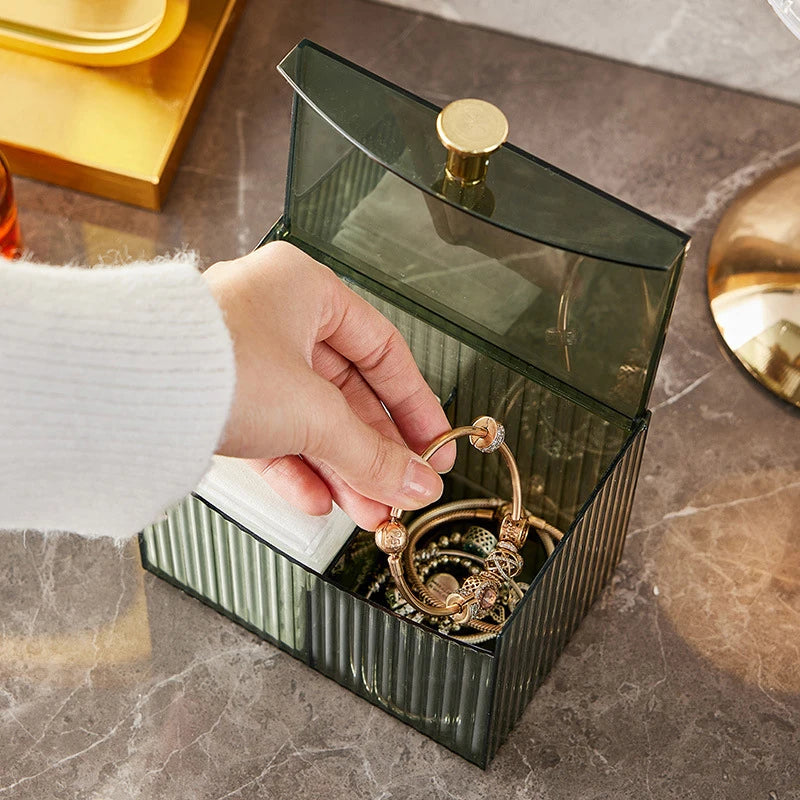 LumiBox - Organizador de Cotonetes e Maquiagem - Casa Ornato