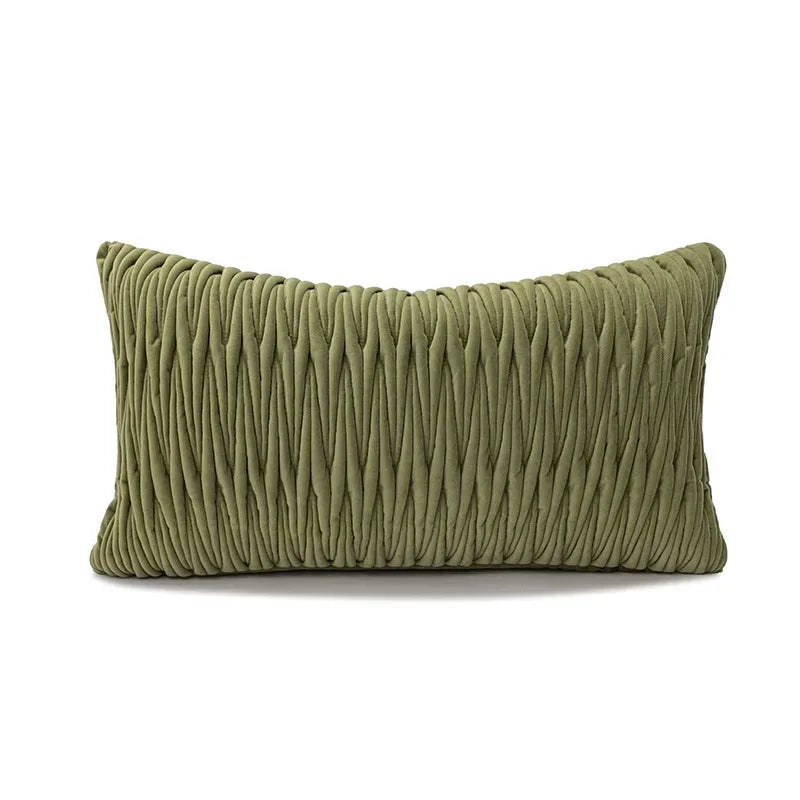 Capa de Almofada Luxo Verde Geométrica - Casa Ornato