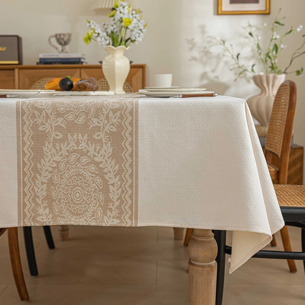 Battilo vintage retângulo toalha de mesa de linho capa de mesa à prova dwaterproof água resistente a manchas para mesa de jantar decoração da cozinha