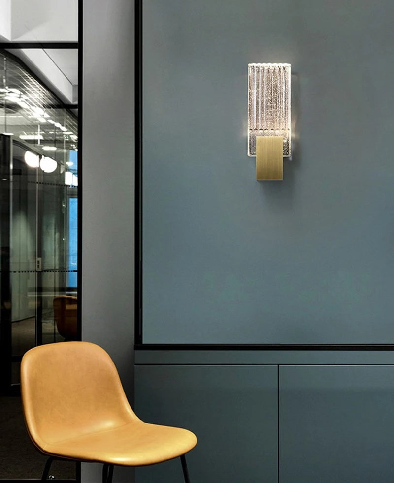 Bolha de cristal lâmpadas parede moderna iluminação led ouro arandelas parede interior sala estar fundo tv quarto corredor decoração casa lustre